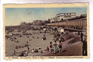 People at the Beach, Ostende Belgium, 1948