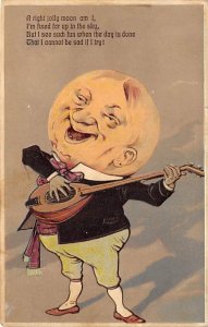 A night Jolly Moon Postcard