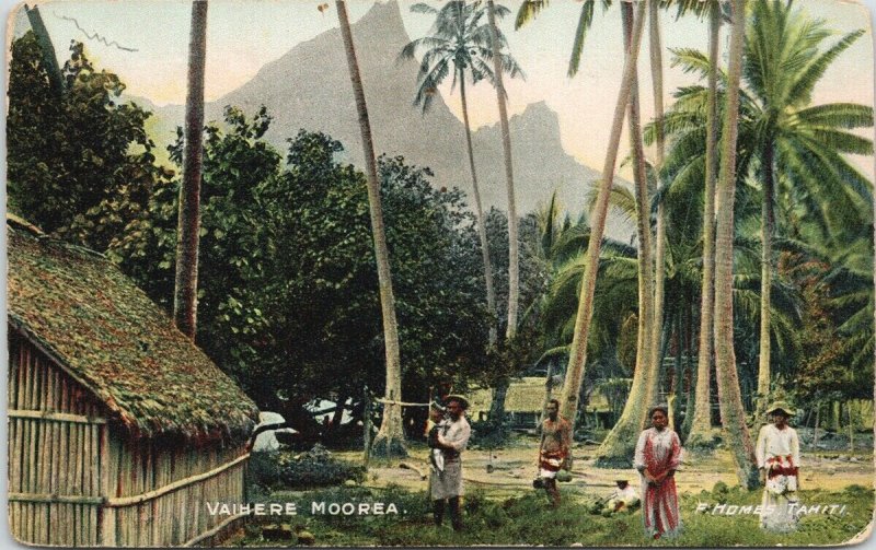 Vaihere Moorea Tahiti French Polynesia F. Homes Postcard F67