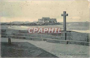 Postcard Old Saint Malo La Croix Furrow and Fort National