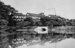 Vintage Nara Hotel Nara Park Japan Real Photo Postcard RPPC