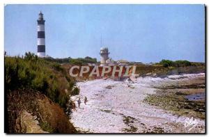 Postcard Modern Ile D & # 39Oleron The Chassiron Lighthouse and Semaphore