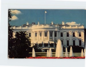 Postcard View of the South Portico White House Washington DC USA