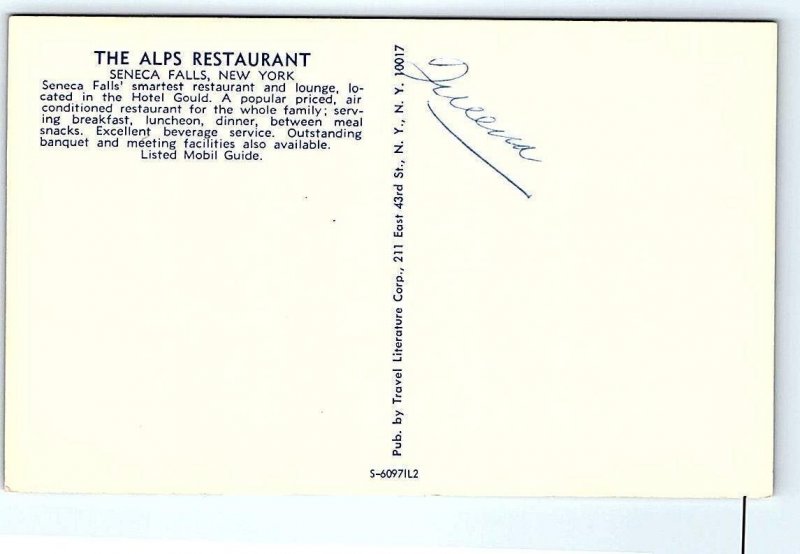 STAMFORD, NY New York ~ THE RITZ RESTAURANT c1960s Roadside   Postcard