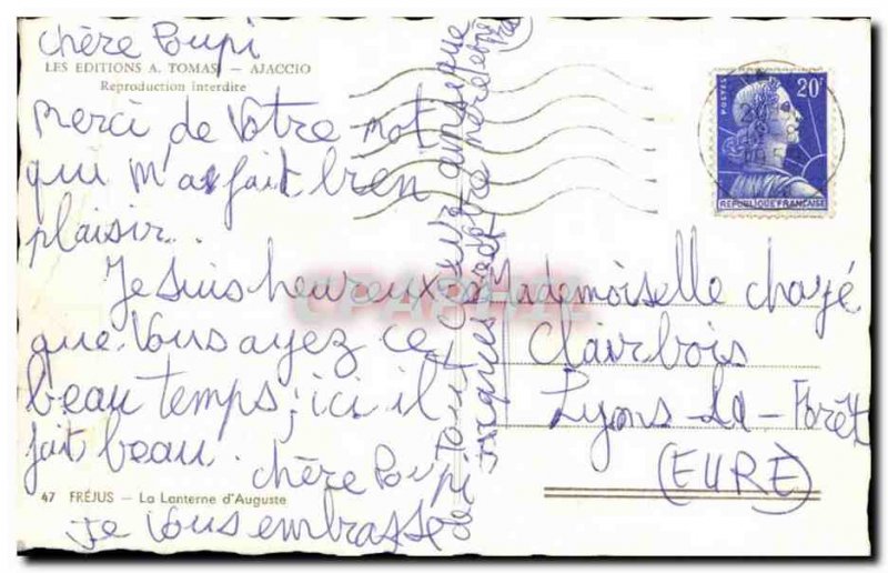 Modern Postcard Ajaccio Corsica Corsica