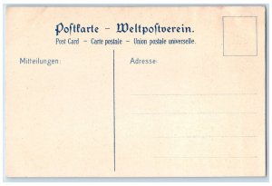 c1940s Hamburg Amerika Linie Dampfer President Grant Speisesaal Germany Postcard