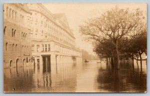 RPPC  Flooded Streets of Koblenz  Germany  Real Photo Postcard  1921