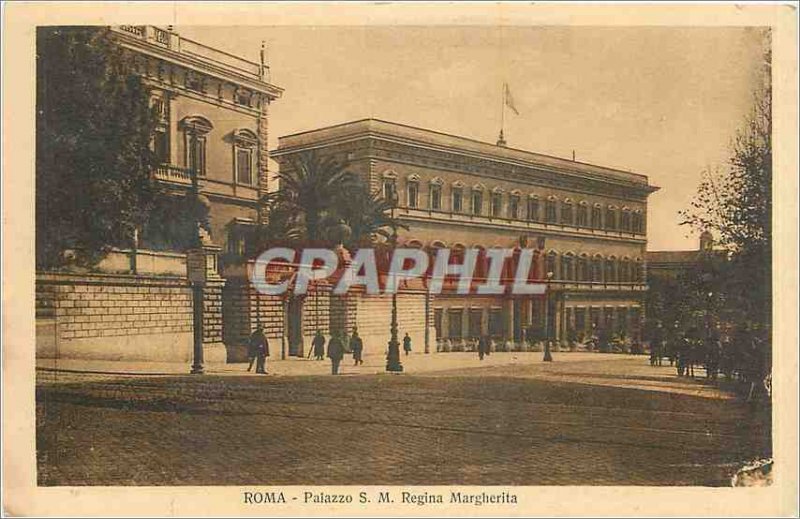 Old Postcard Roma Palazzo SML Regina Margherita