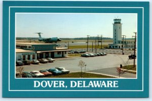 DOVER AIR FORCE BASE, Delaware DE ~ Control Tower C5 GALAXY Plane 4x6 Postcard