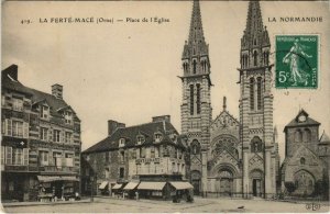 CPA La Ferte-Mace Place de l'Eglise FRANCE (1054091)