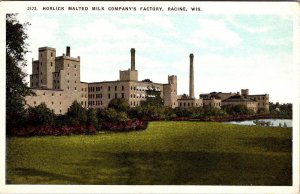 Racine, WI Wisconsin  HORLICK MALTED MILK COMPANY FACTORY   ca1920's Postcard