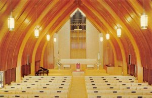 LA JOLLA, California CA   FIRST BAPTIST CHURCH Interior View  VINTAGE Postcard