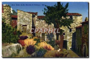 Old Postcard Eze Montee Du Chateau