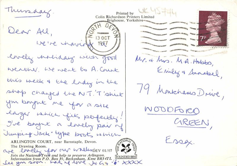 uk45774 arlington court barnstalpe devon uk