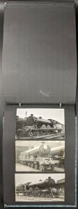 Vintage Album of RP Postcards, All Steam Locomotives, c 1950's. No 2