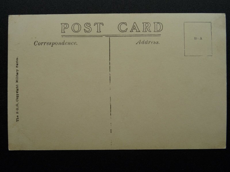 Military Group Portrait R.F. INDIAN DRAFT Unknown Barracks 1913 RP Postcard