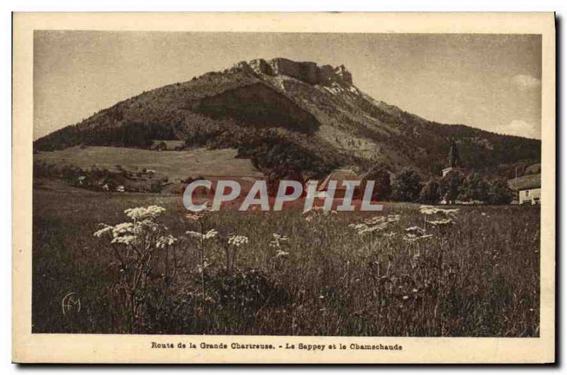 Old Postcard Route Grande Chartreuse Le Sappey and Chamechaude