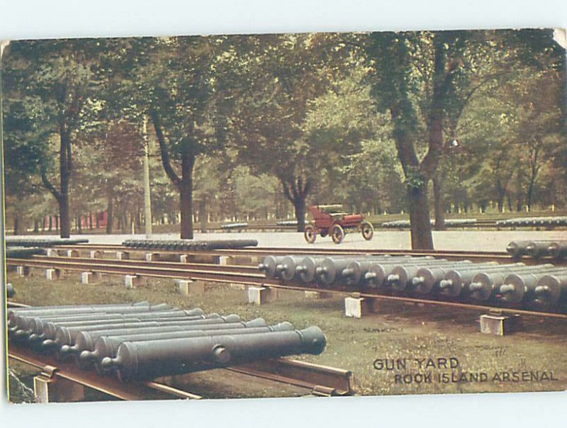 Divided-back MILITARY SCENE Rock Island Illinois IL AF8777