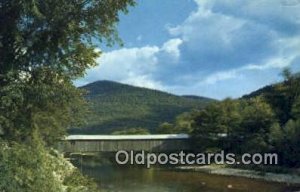 Old Scott Bridge, VT USA Covered Bridge 1979 postal used 1979