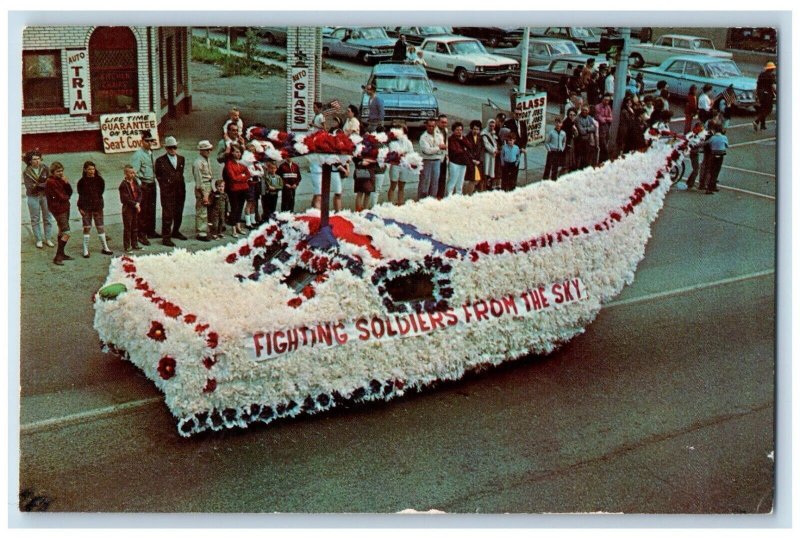 1966 First Prize Float Memorial Day Parade Hazel Park Michigan MI Postcard 