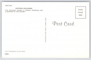 Eastern Oklahoma~Air View Mountain Highway~Vintage Postcard