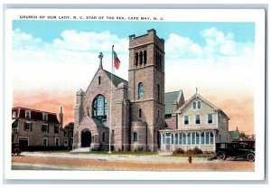 Cape May New Jersey NJ Postcard Church Our Lady Star Of Sea 1920 Antique Vintage