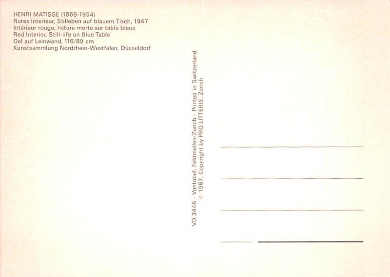 Henri Matisse - Red Interior