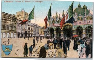 postcard Venice Italy - Piazza S. Marco e l'Orologio - San Marco and the clock