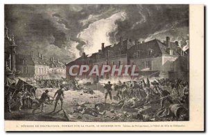 Defense Chateaudun Old Postcard Fight the place October 18, 1870