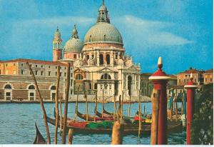 Italy, Venice, Venezia, Grand Canal, S. Maria della Salute Basilica, Postcard