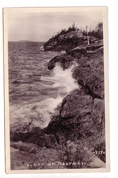 Real Photo Scene at Tobermory,, Ontario,