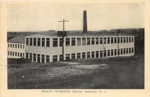 G60/ Ashaway Rhode Island Postcard c1910 Wolff Worsted Mill Factory