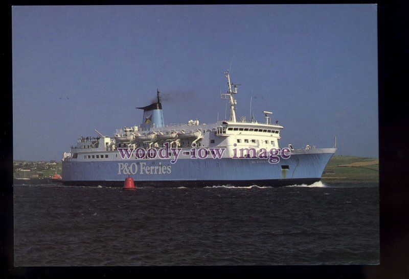 FE3379 - P&O Ferries Ferry - St Sunniva , built 1972 ex N F Panther - postcard