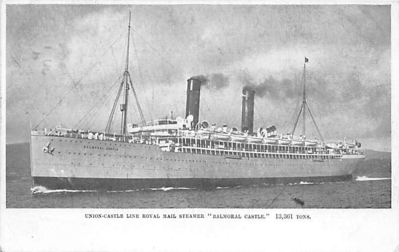 Balmoral Castle Union Castle Line 1911 