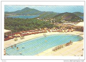 Luxurious living at the swimming pool, Virgin Isle Hilton Hotel, St. Thomas, ...