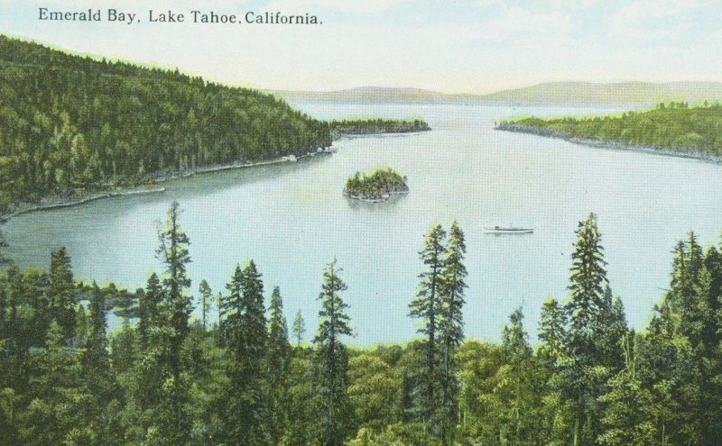 C.1910-20 Emerald Bay, Lake Tahoe, Calif. Vintage Postcard P105