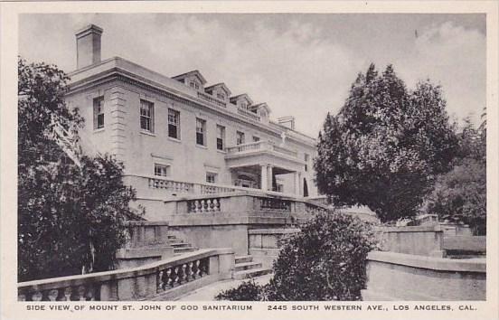 California Los Angeles Side View Of Mount Saint John Of God Santitarium 2445 ...