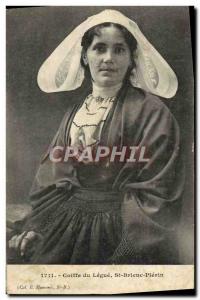 Old Postcard Saint Brieuc Plerin Headdress Legue Folklore