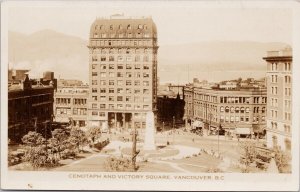 Cenotaph Victory Square Vancouver BC British Columbia Gowen Sutton Postcard H54