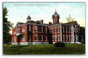 Postcard Garfield School Building Emporia Kansas Vintage Standard View Card 