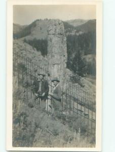 Old rppc GROUP OF PEOPLE Great Postcard AB1479