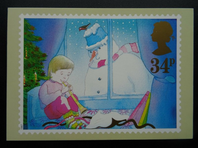 Post Office CHRISTMAS POSTCARD SET c1987 PHQ 106(d) 11/87 Design by M. Foreman