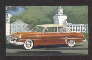 1954 PLYMOUTH SAVOY VINTAGE CAR DEALER ADVERTISING POSTCARD '54 MOPAR