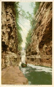 NY - Ausable Chasm. Grand Flume Below Rapids