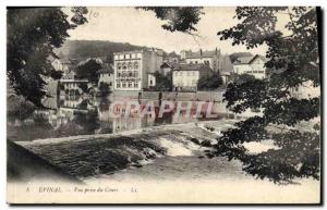 Old Postcard Epinal Vue Prize Du Cours