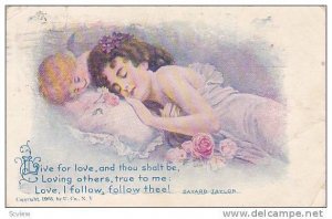 Cupid watching at sleeping maiden, Baynard Taylor, PU