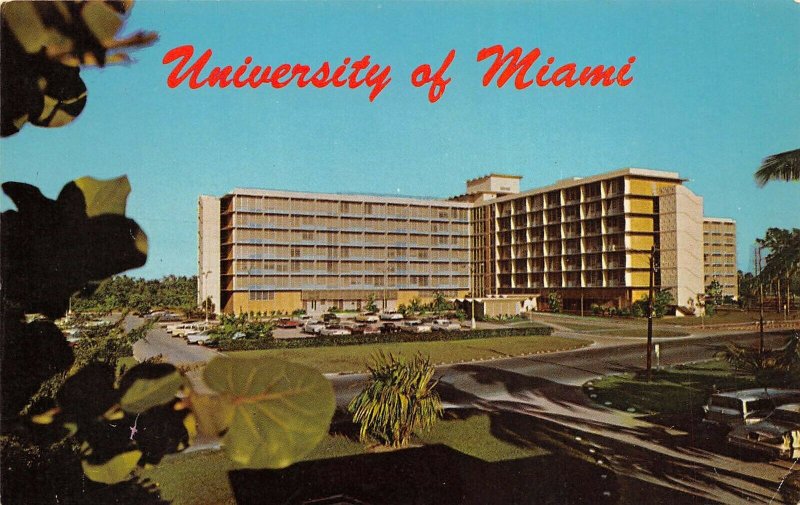 Miami Florida 1950-60s Postcard University of Miami Residence Hall Men & Women