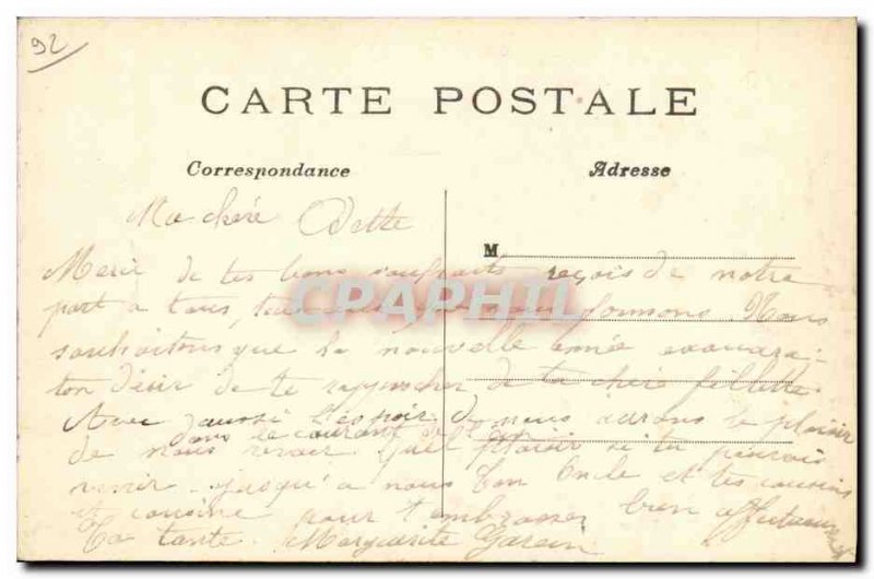 Old Postcard Clamart Cafe de la Gare Tobacco TOP