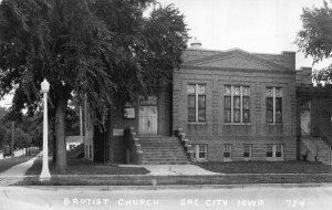 Real Photo Postcard Baptist Church in Sac City, Iowa~121928