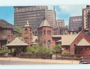 Unused 1950's TRANSFIGURATION CHURCH Manhattan New York NY r9118